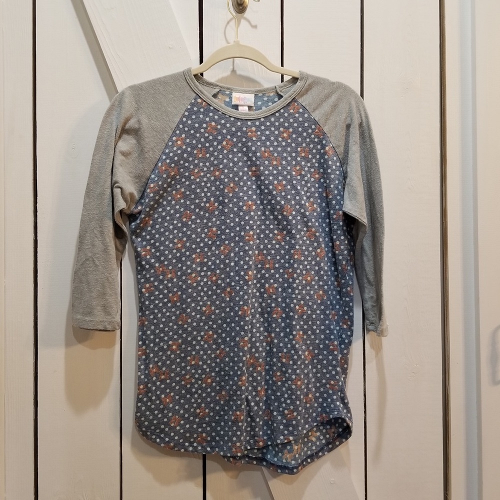 Lularoe Randy polka dot with bows small